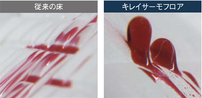 皮脂汚れのつきにくさの比較
