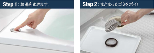 ゴミ捨ては、たったの2ステップ